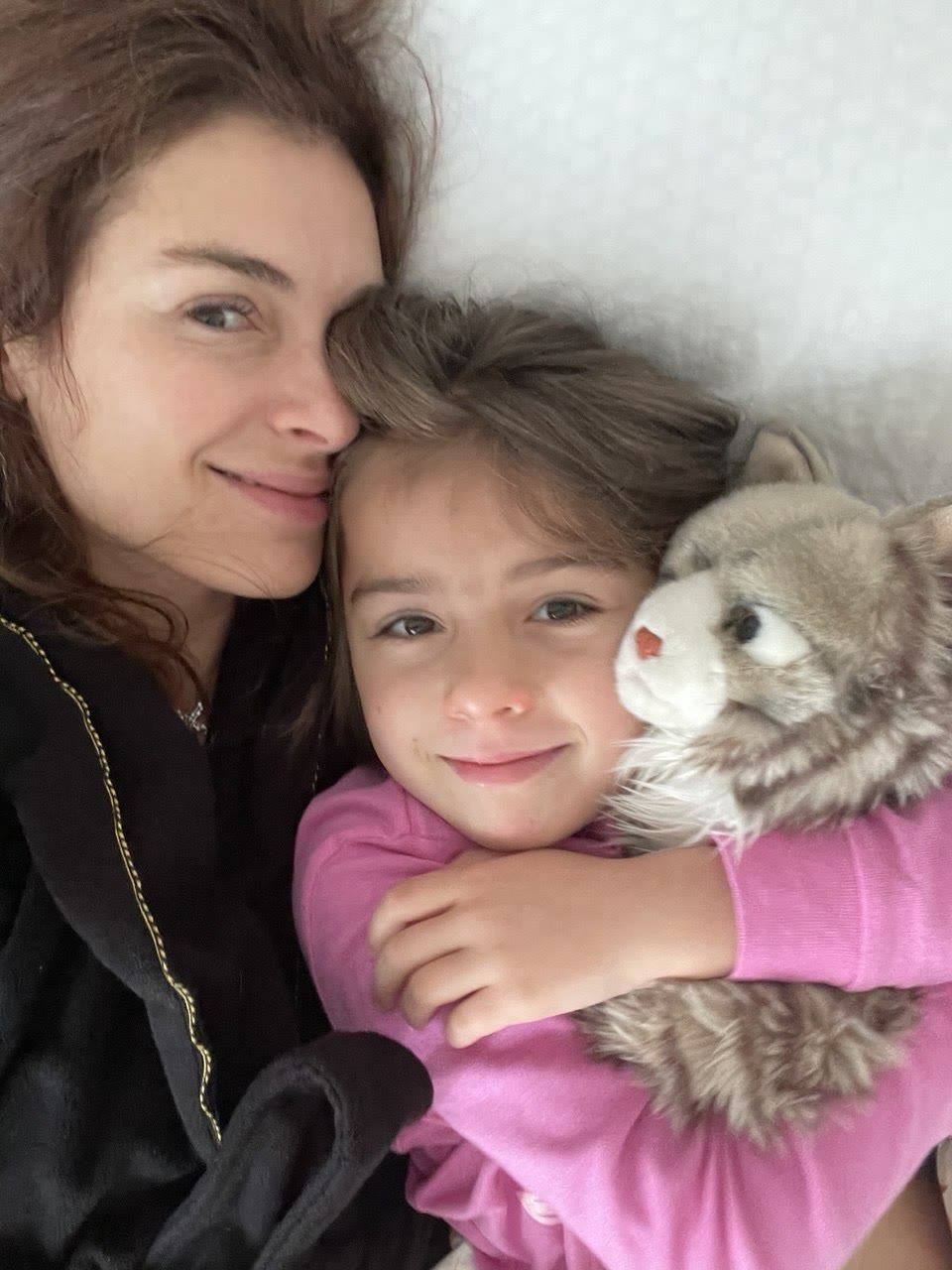 Лана с Агатой в первые годы жизни в США